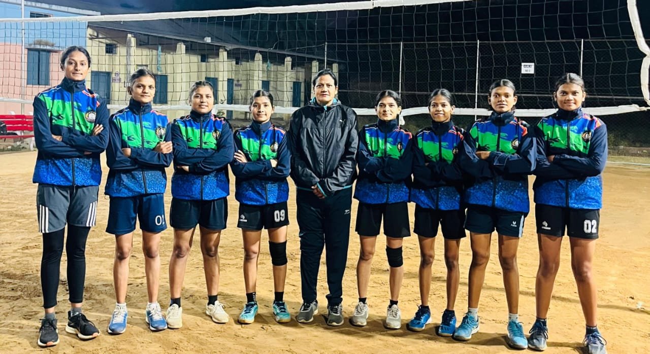 Selection of players from the district in the 72nd state level volleyball competition