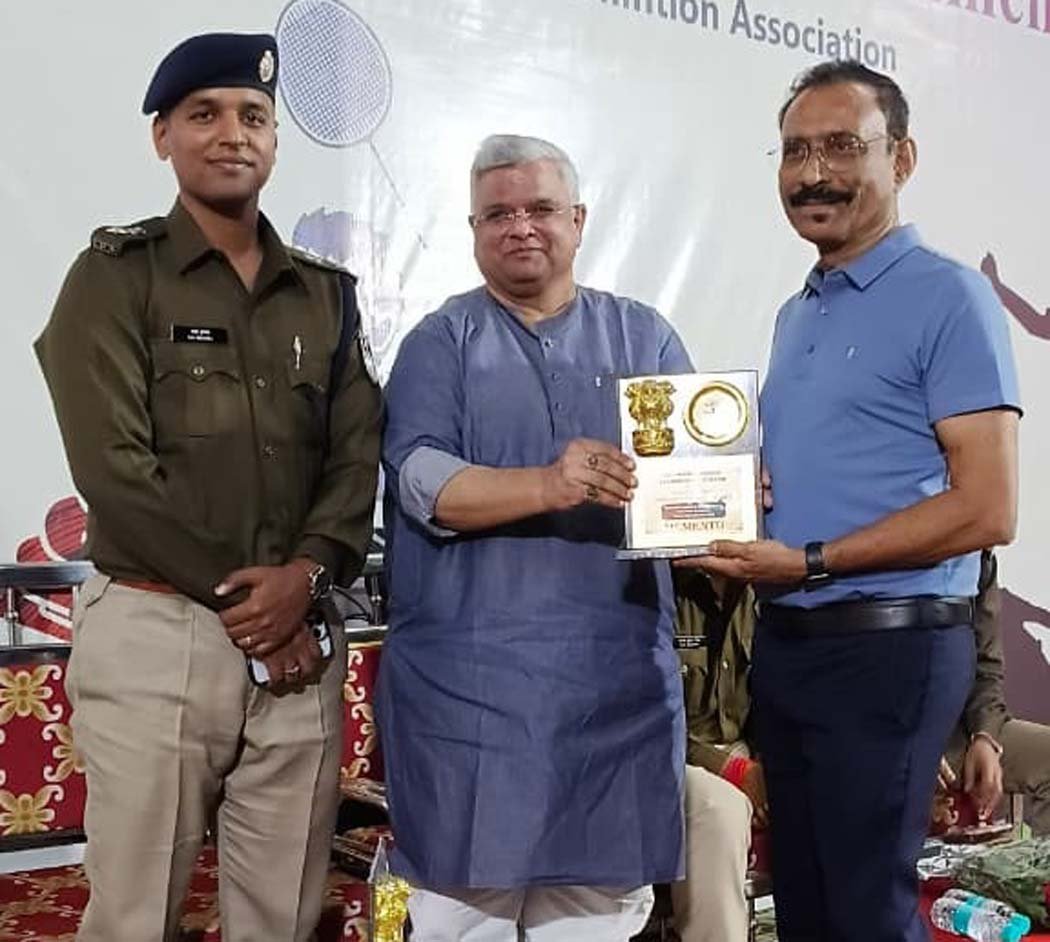 SP and District Congress President inaugurated the state level open badminton competition.