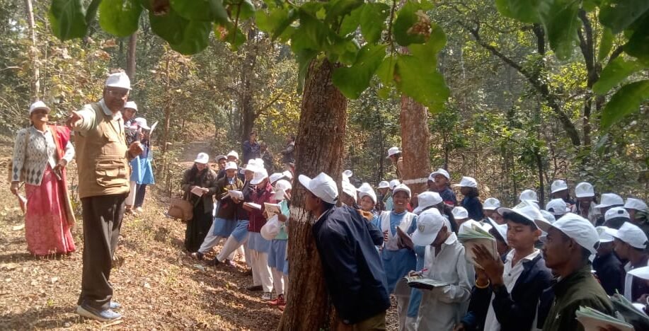 Anubhuti School was set up in the middle of the forest, 122 little messengers learned the language of nature.