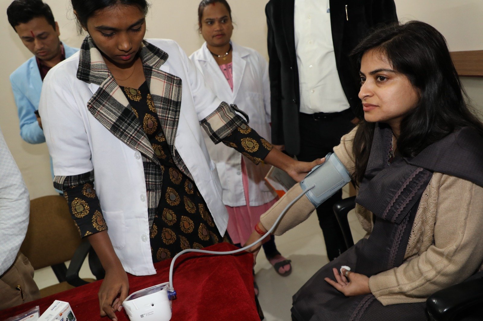 107 officers and employees underwent tests at the Collectorate, and the Collector gave the message of a stress-free life.