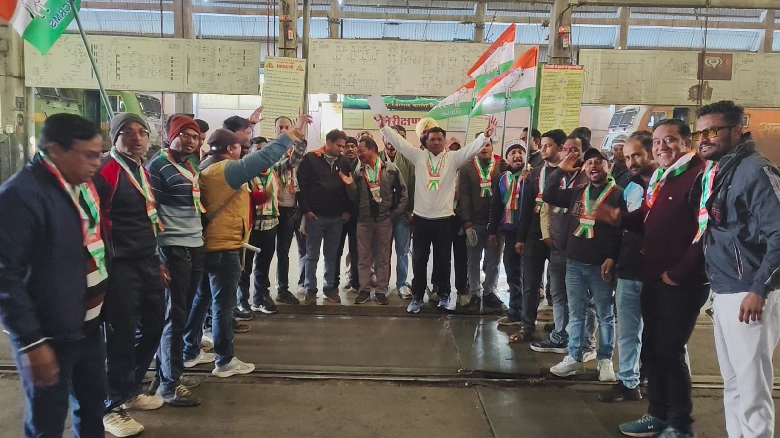 TRS Shed Canteen Elections, Labor Union under the leadership of General Secretary Ashok Sharma demonstrated their strength