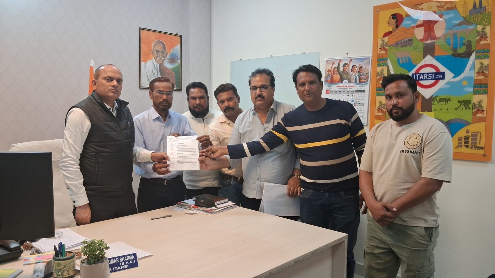 The Muslim Development Council submitted a memorandum to the SDM regarding fraud in the SIR process.