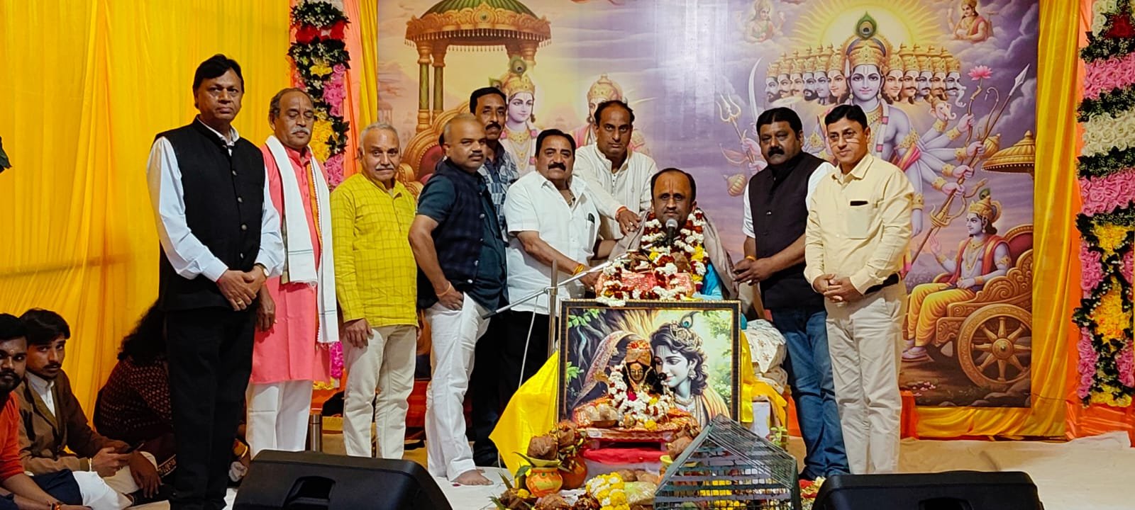 Bhagwat Katha on Basantotsav, Purnahuti and Bhandara will be held on 23rd