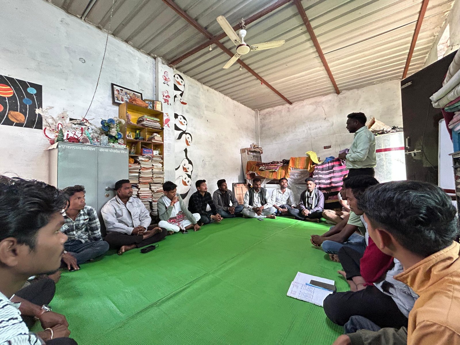 Tribal Youth Association's protest against dilapidated schools and illegal liquor on 27th