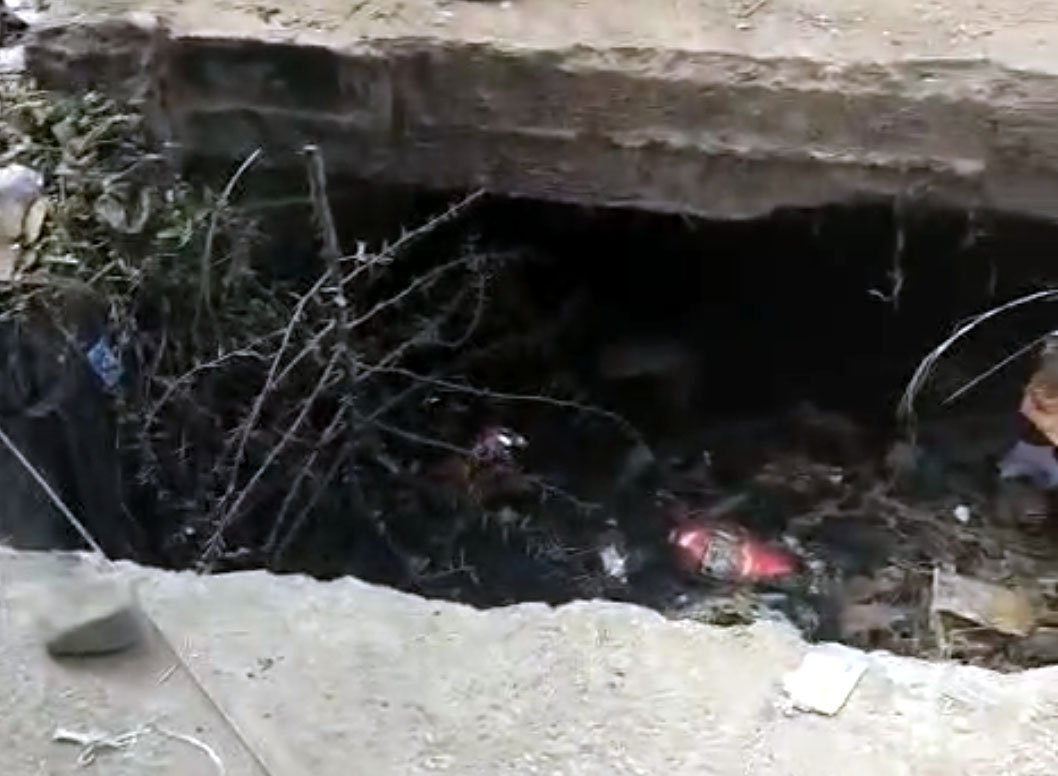 NHAI's negligence on NH-46, open drains become cattle graveyards, stench makes life difficult for residents