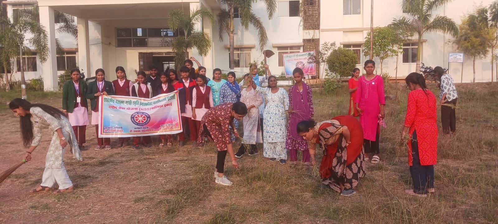 On the sixth day of the NSS camp, health check-up and discussion on Indian knowledge tradition took place.