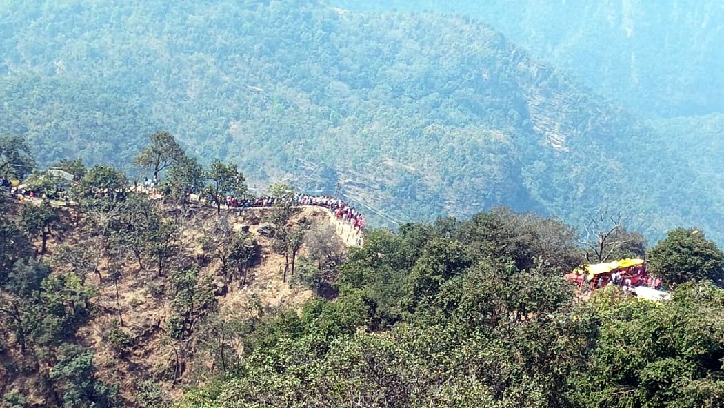 Crowds thronged the rugged hills of Pachmarhi, and the Satpura valleys reverberated with chants of "Har Har Mahadev."