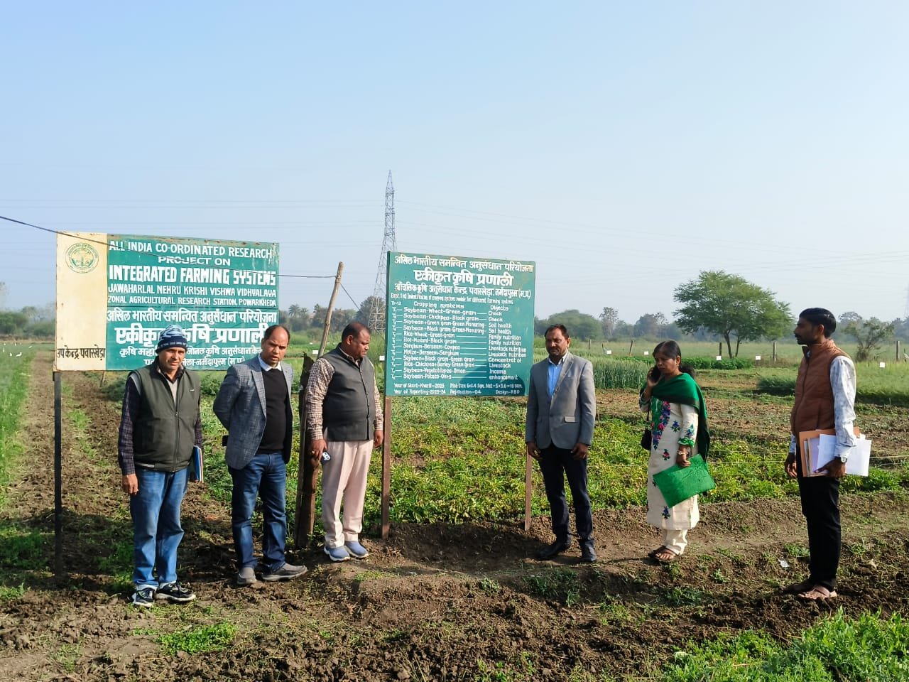 Inspection of Integrated Agricultural System Research Project, expressed satisfaction over the activities