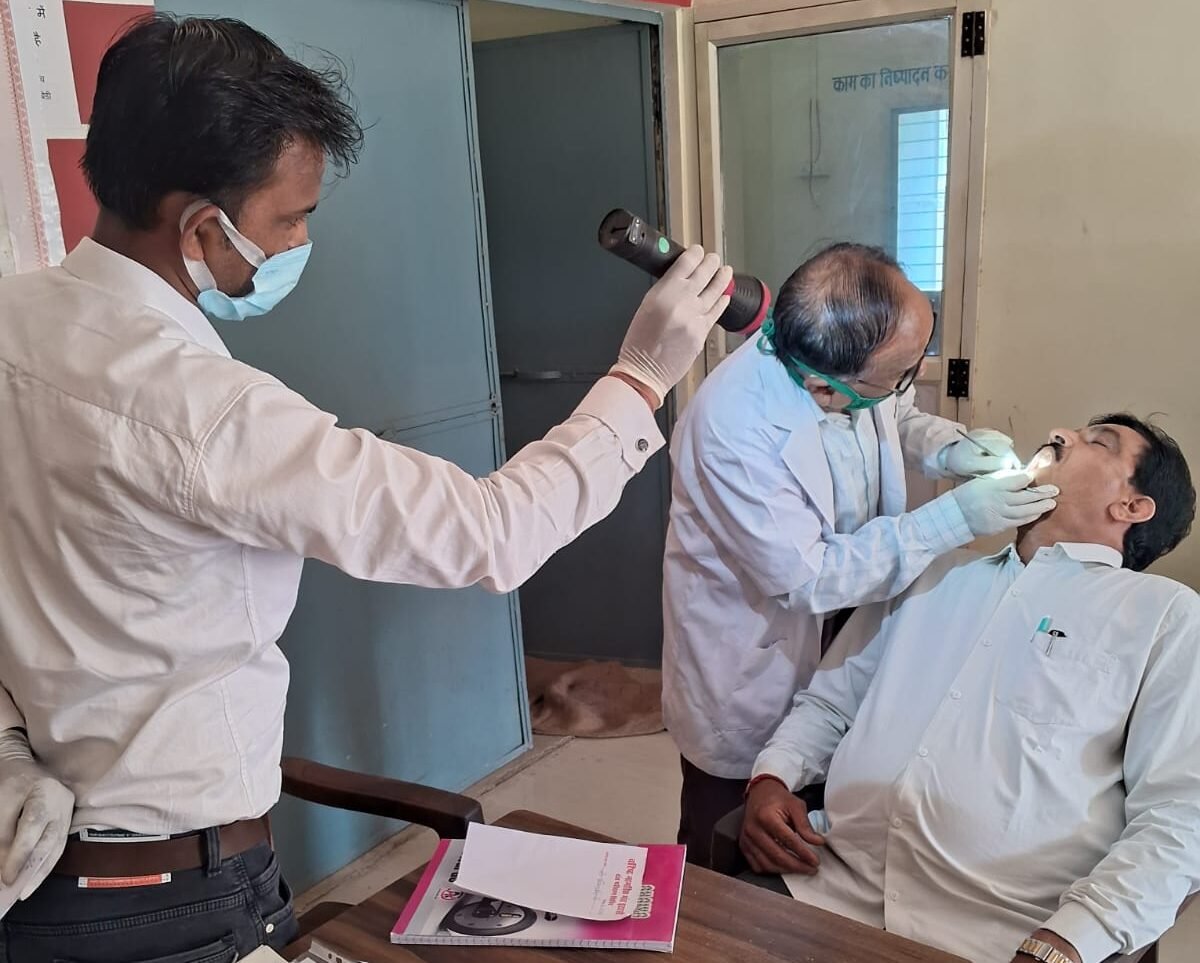 Over 100 villagers examined at oral dental camp in Bhilakhedi