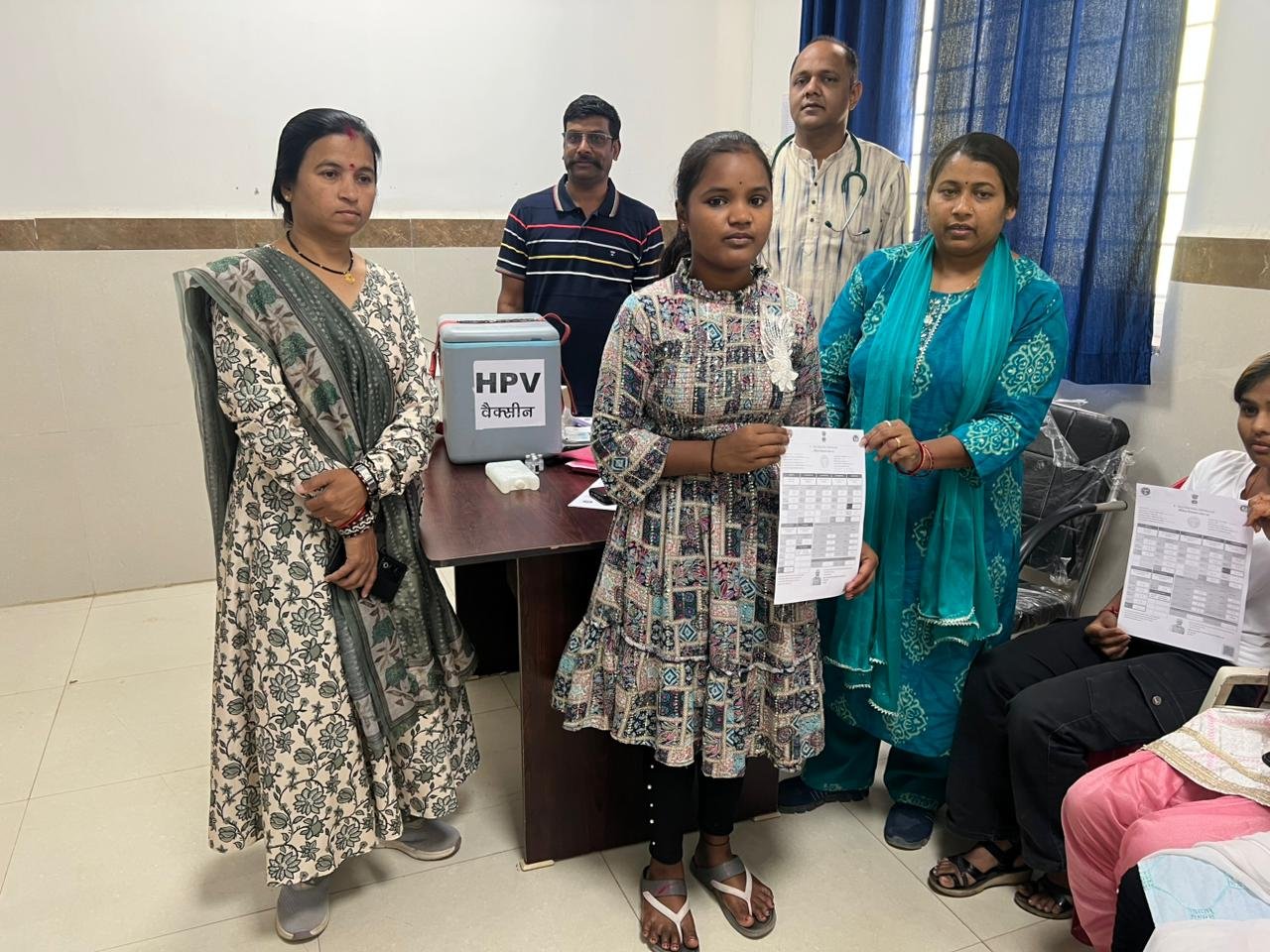 HPV vaccine administered to girls at Civil Hospital