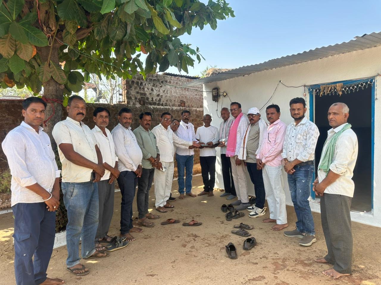 A spark from a live electric wire shattered a farmer's dreams; 2 acres of wheat crop burned to ashes.