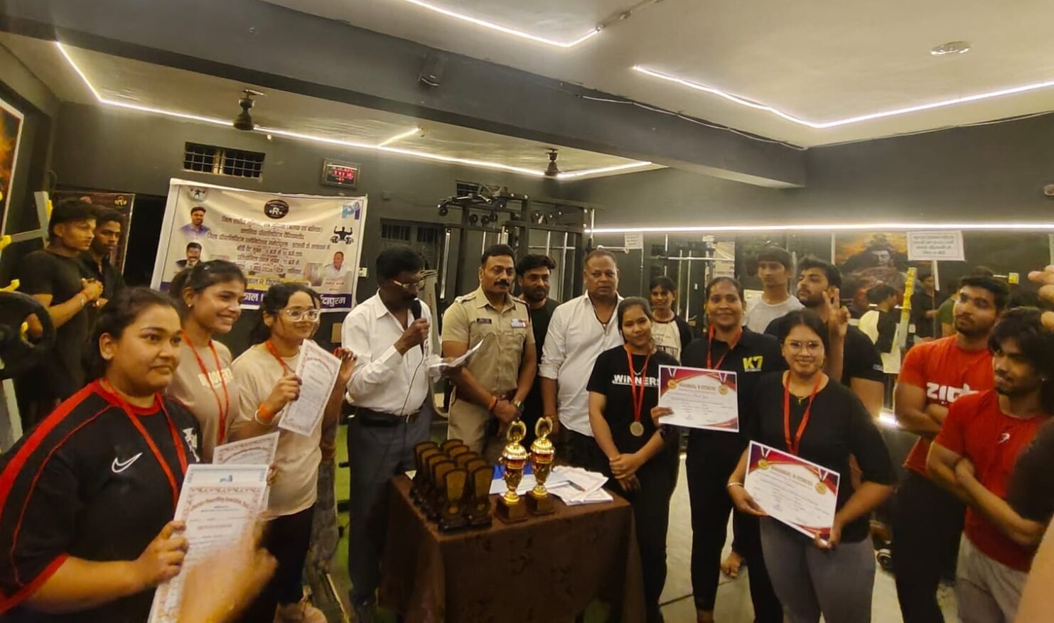 District Level Powerlifting Championship: Kushagra Sarathe was selected as Strong Man and Richa Mehra as Strong Woman