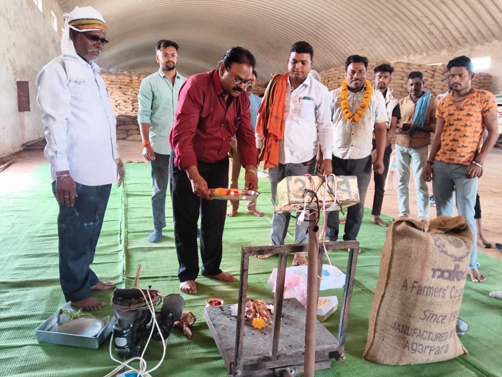 Groundbreaking ceremony for procurement center in Zamani, wheat procurement begins in Kala Akhar