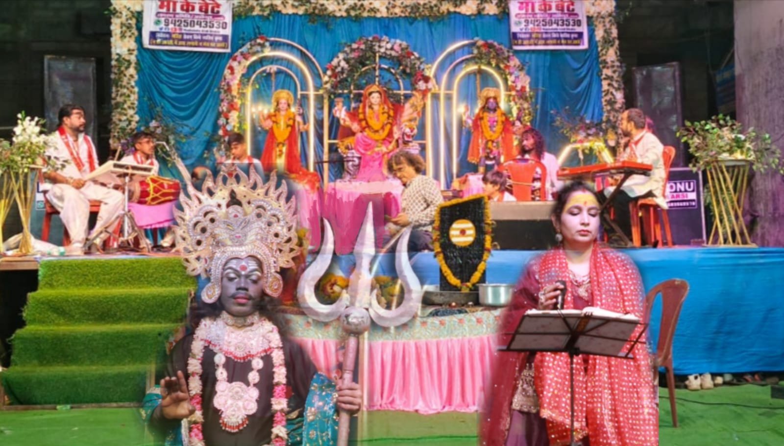 Devotees danced in the Bhajan Sandhya on the occasion of Shanidev's birth anniversary in the vegetable market.