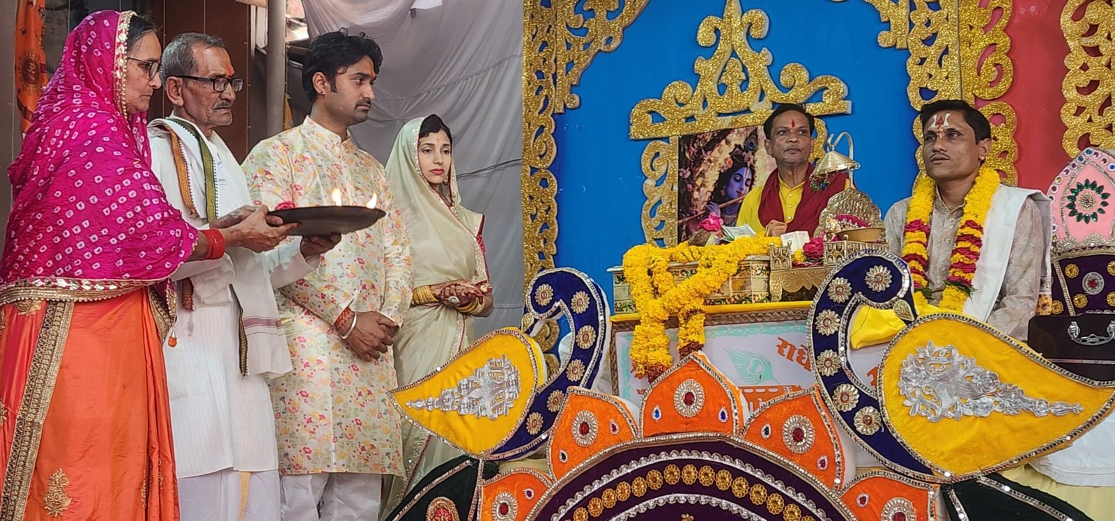 Musical Shrimad Bhagwat Katha begins at Shri Dwarkadhish Temple