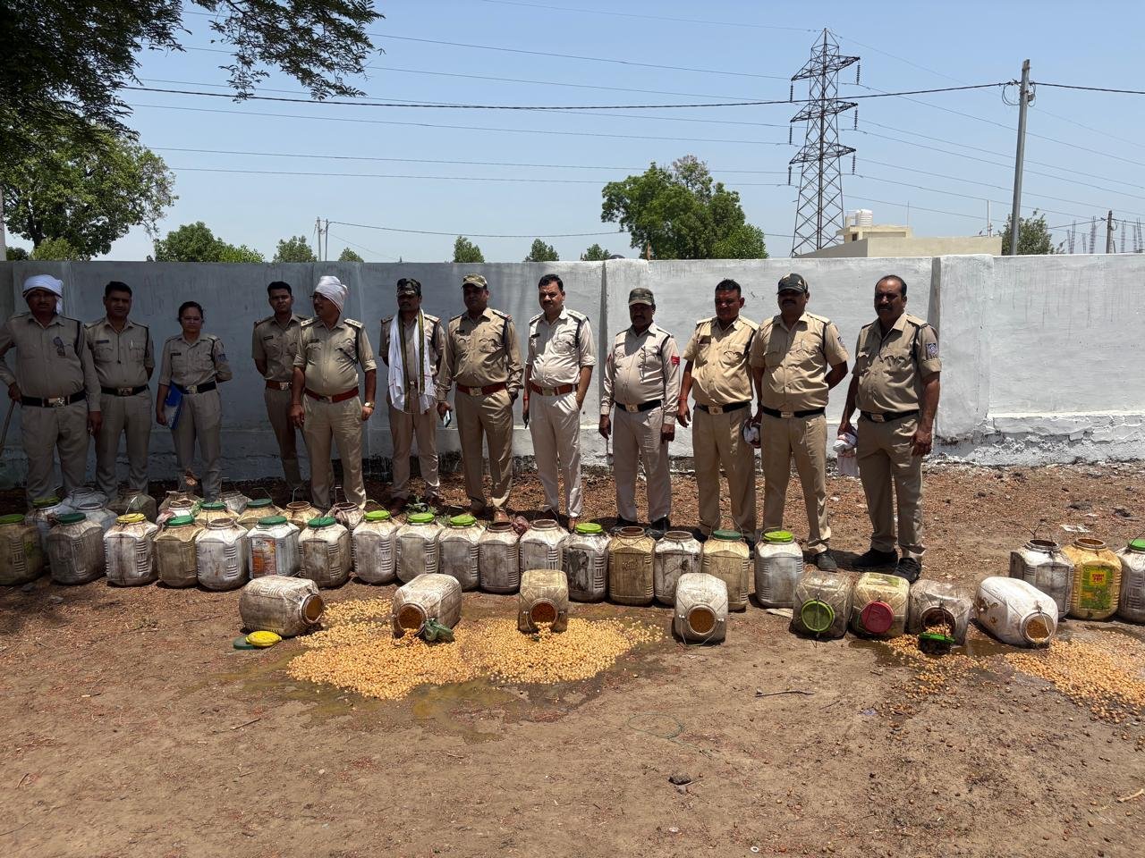 Excise department destroyed 1350 kg of mahua lahan, 12 cases registered