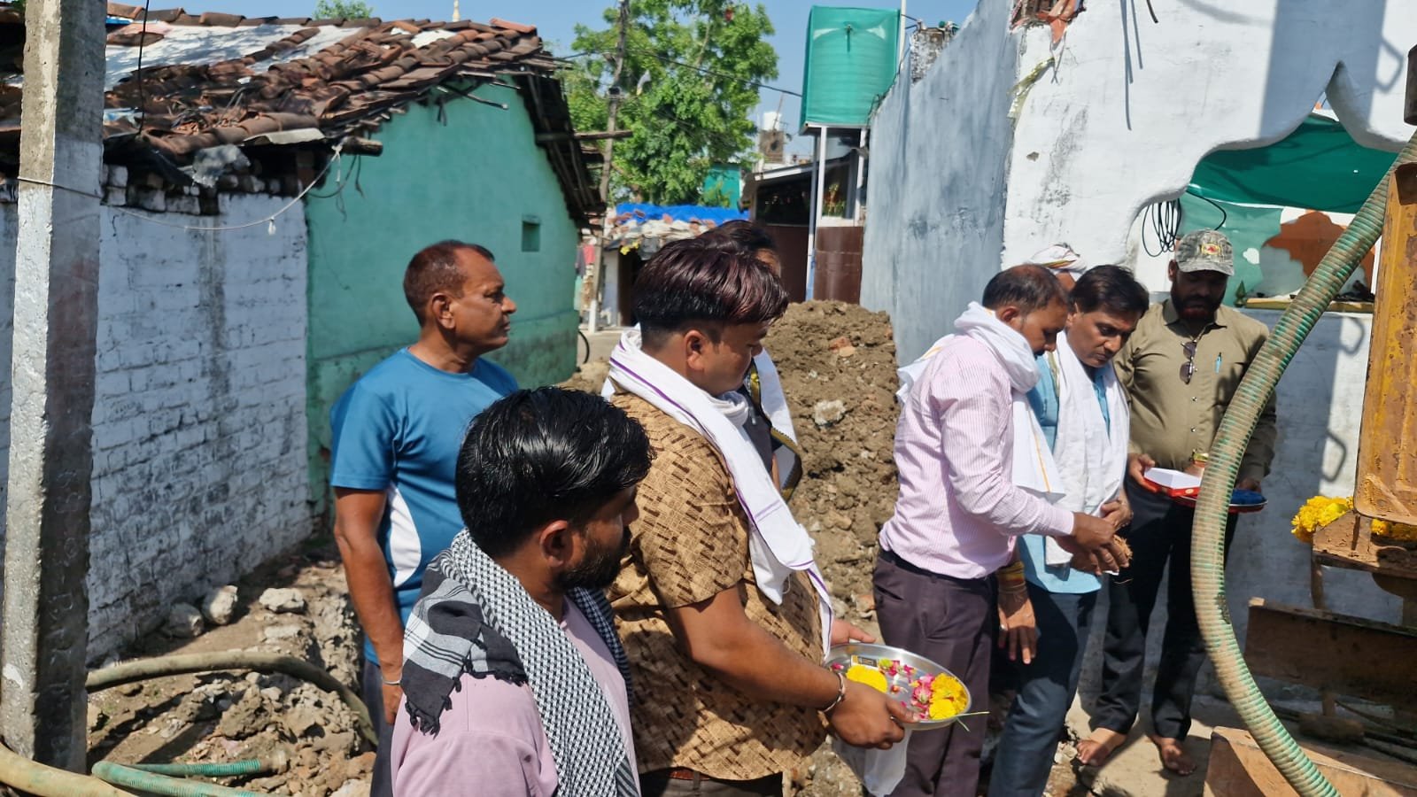 Ward 26 to get relief from water crisis, ground breaking ceremony for tube well excavation from MP fund