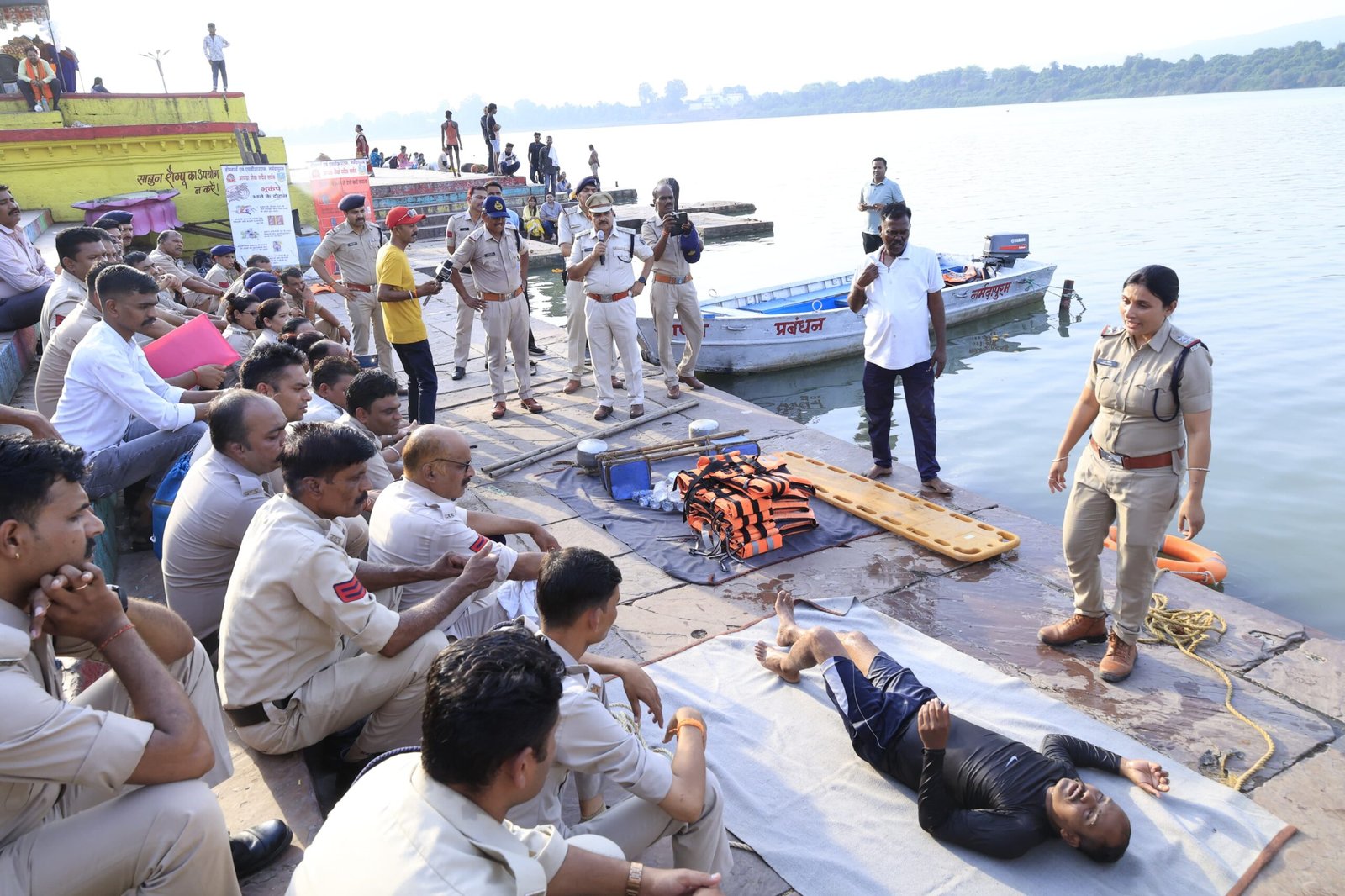 Preparations begin for Simhastha 2028: Police and Home Guards give live demo of disaster management at Sethani Ghat