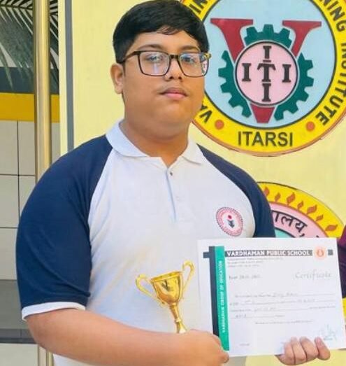 Vardhman student Yuvraj Rathore creates history at the national level; Ministry of Home Affairs issues a special commendation order.