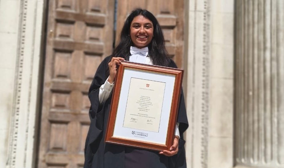 Himagini Mishra obtained an LLM degree from Cambridge University.