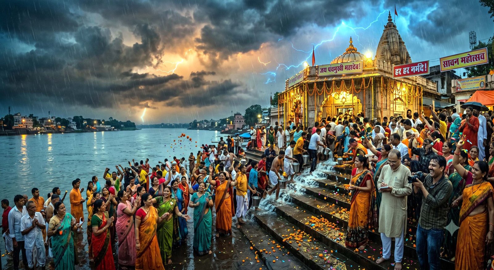 Narmadapuram Diary: When the *damru* of Panchmukhi Mahadev began to sound, lightning crackled, and clouds rumbled...