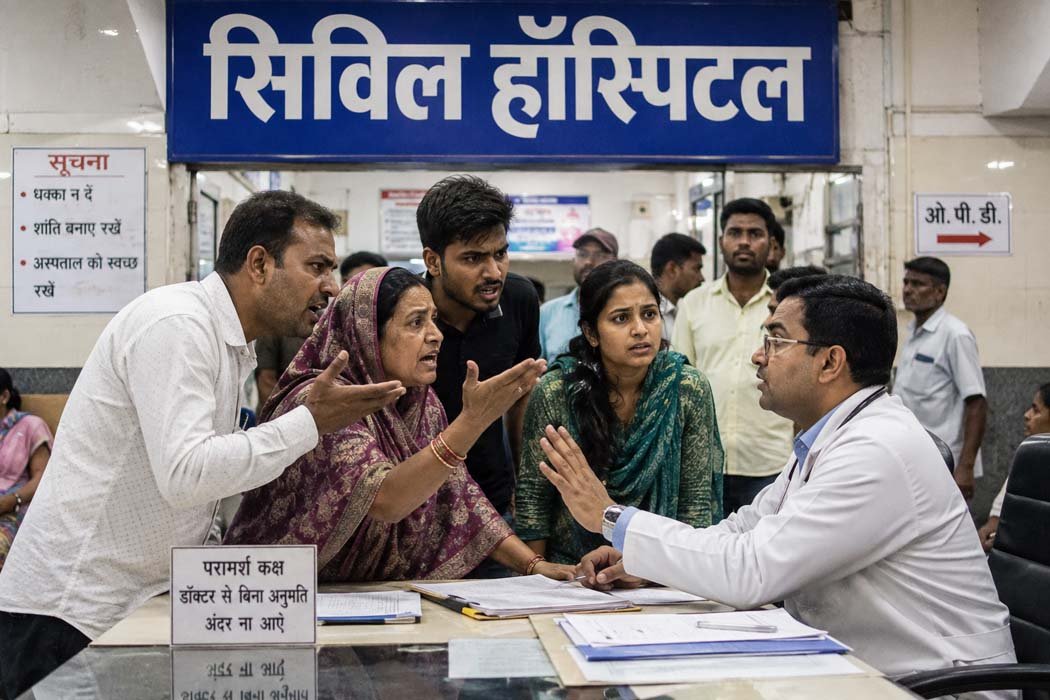 Misbehavior with or assault on doctors in hospitals will invite severe consequences: three months in jail and a fine.