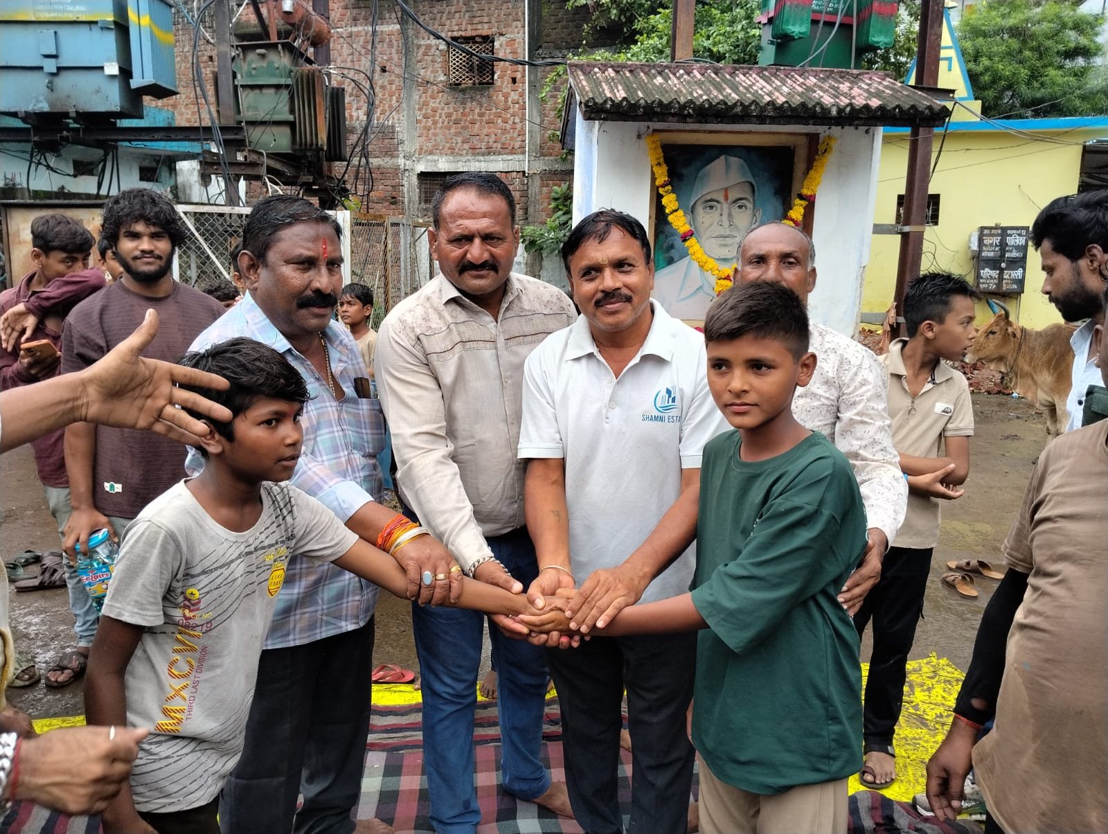 Wrestling moves and techniques were displayed in the arena on Nag Panchami; wrestlers from Panchsheel Vyayam Shala demonstrated their prowess.
