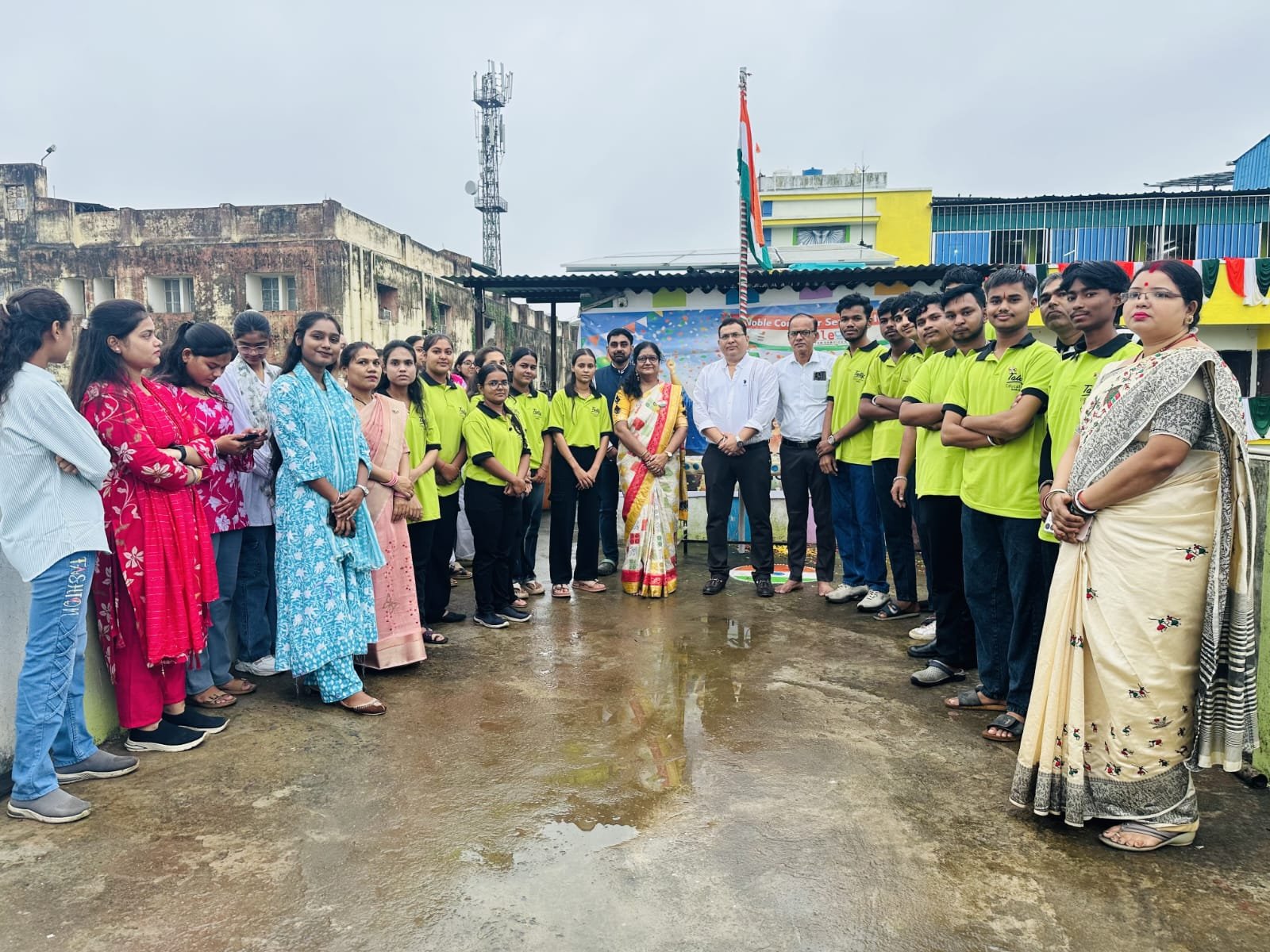 Independence Day celebrated with great enthusiasm at Bachpan Play School and Noble Computer Services.